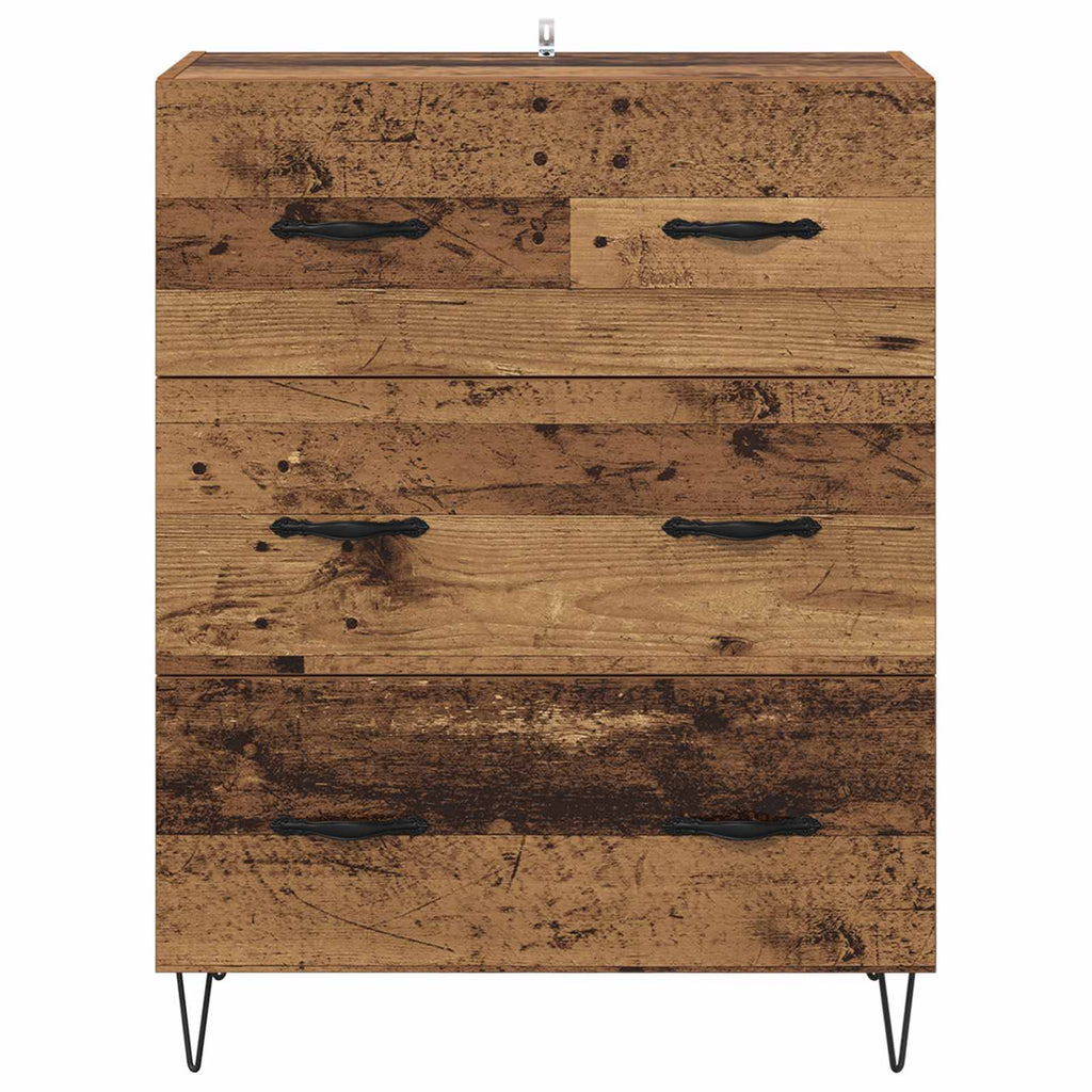 vidaXL Bufet z szufladą Stare drewno 69,5 x 34 x 90 cm