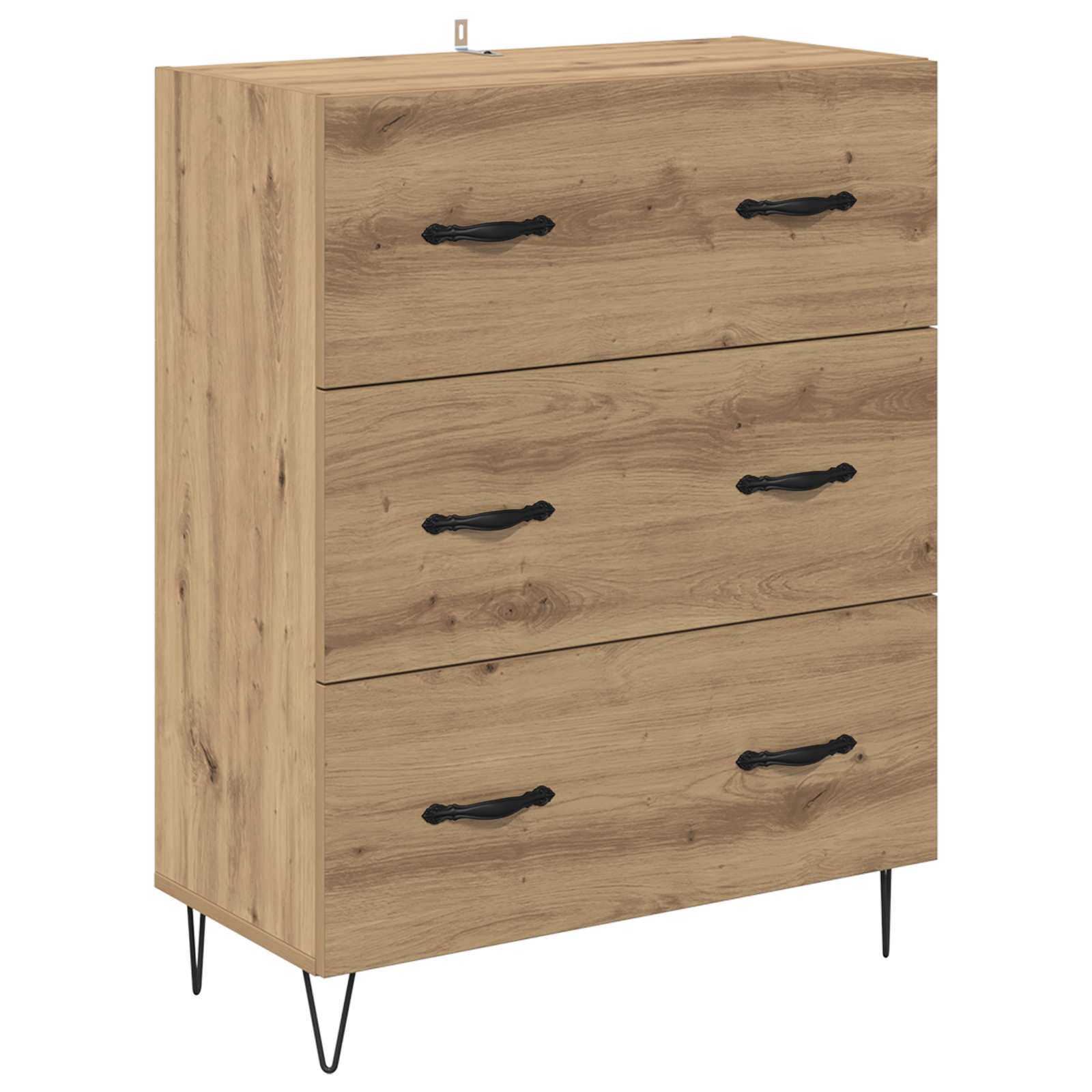 vidaXL Bufet z szufladą Dąb rzemieślniczy 69,5 x 34 x 90 cm