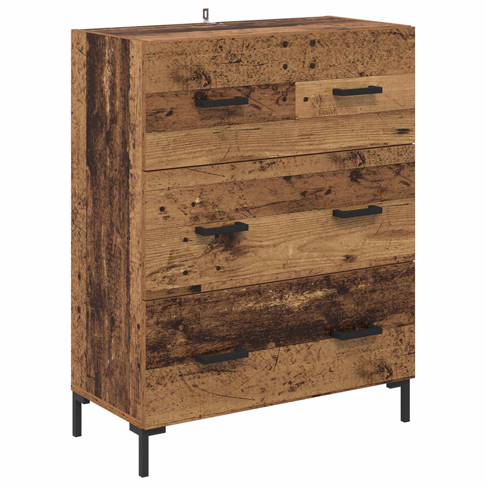 vidaXL Bufet z szufladą Stare drewno 69,5 x 34 x 90 cm