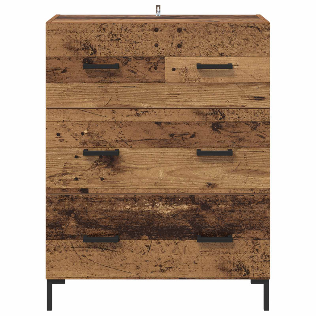 vidaXL Bufet z szufladą Stare drewno 69,5 x 34 x 90 cm