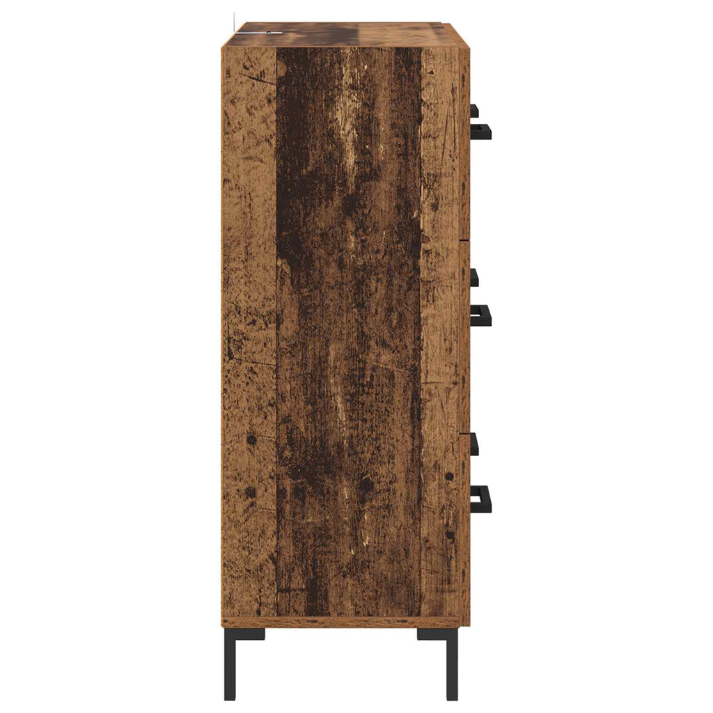 vidaXL Bufet z szufladą Stare drewno 69,5 x 34 x 90 cm