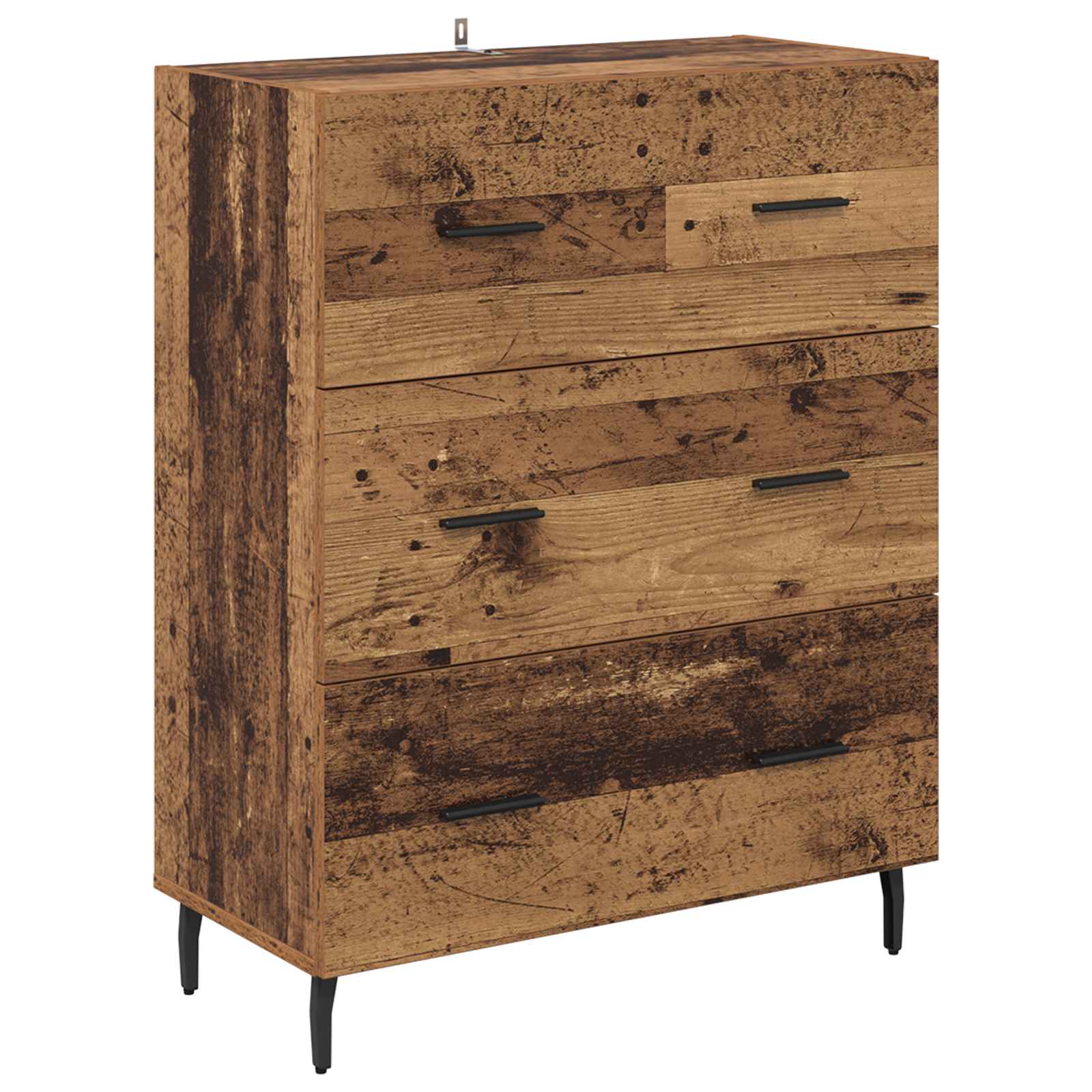 vidaXL Bufet z szufladą Stare drewno 69,5 x 34 x 90 cm