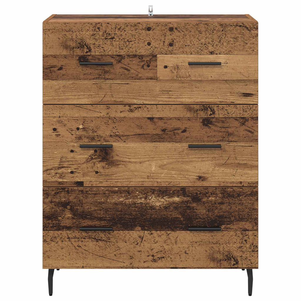 vidaXL Bufet z szufladą Stare drewno 69,5 x 34 x 90 cm