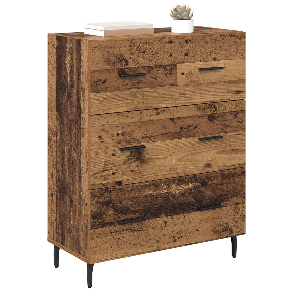 vidaXL Bufet z szufladą Stare drewno 69,5 x 34 x 90 cm