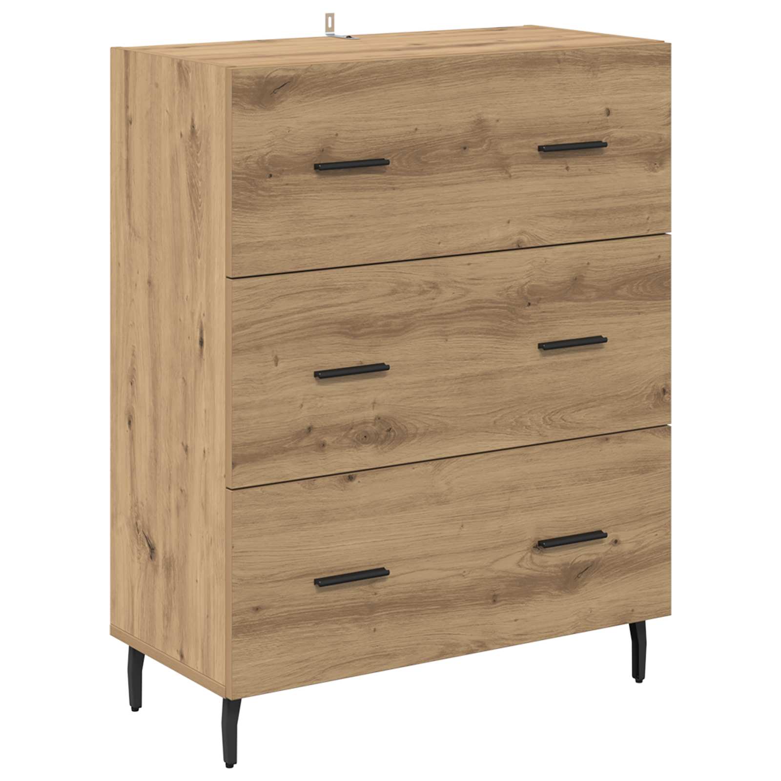 vidaXL Bufet z szufladą Dąb rzemieślniczy 69,5 x 34 x 90 cm