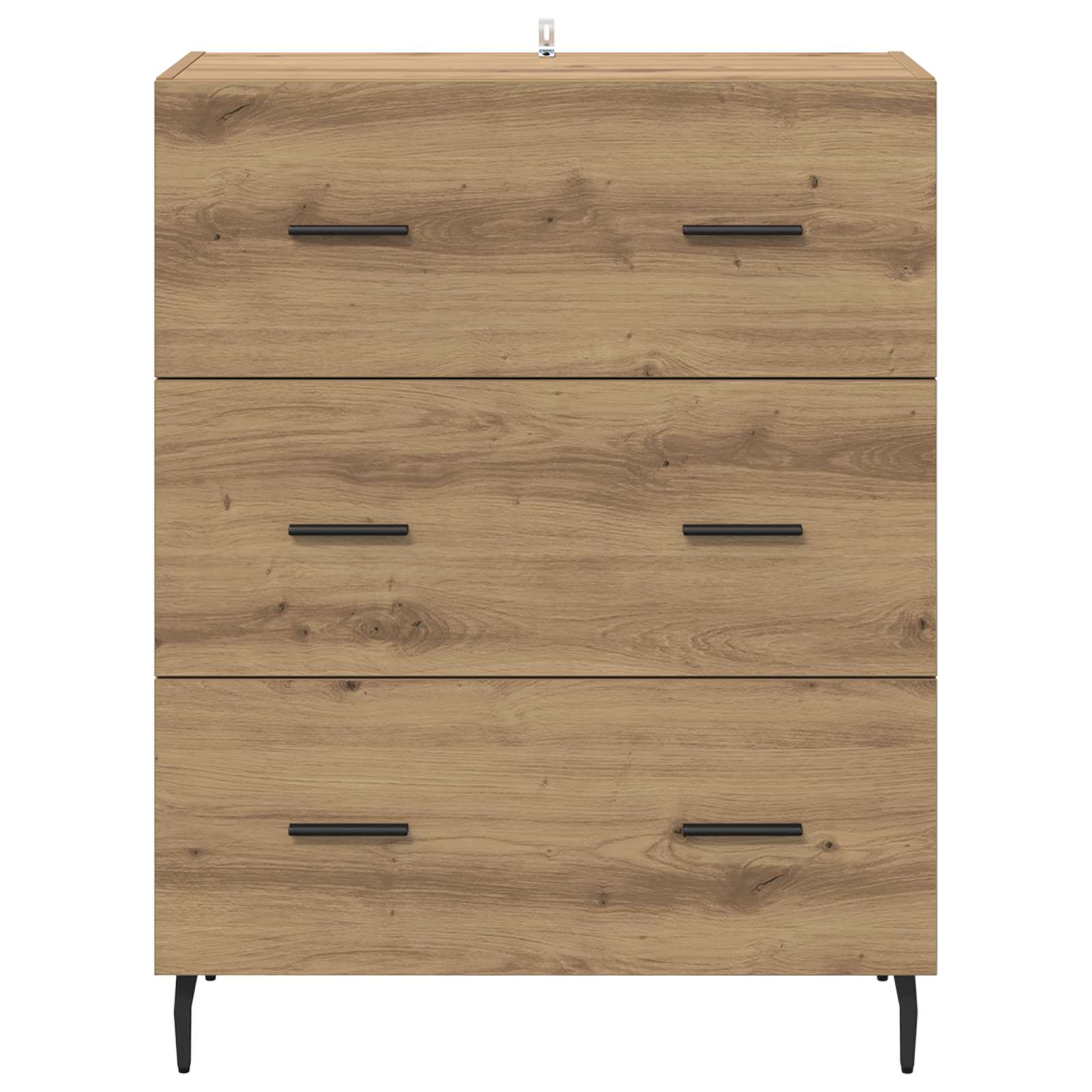 vidaXL Bufet z szufladą Dąb rzemieślniczy 69,5 x 34 x 90 cm