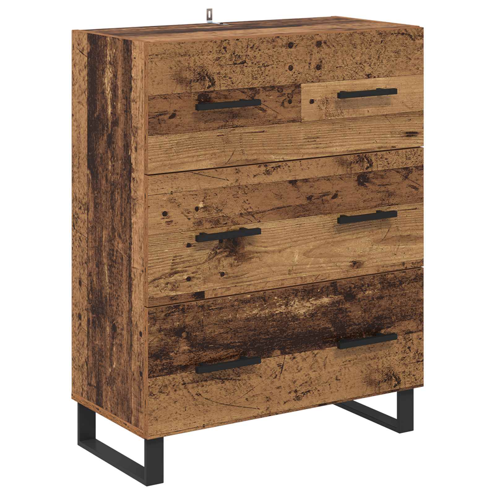 vidaXL Bufet z szufladą Stare drewno 69,5 x 34 x 90 cm