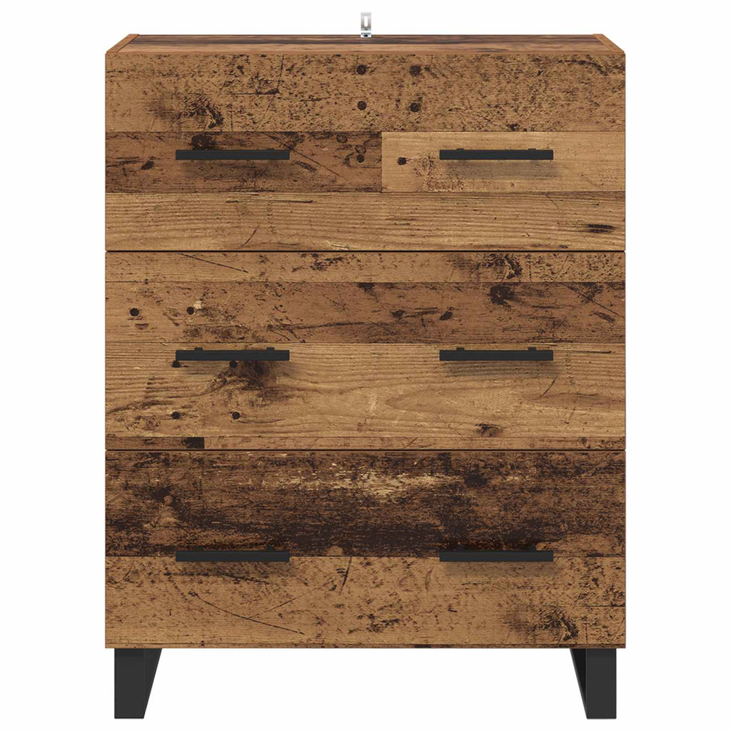 vidaXL Bufet z szufladą Stare drewno 69,5 x 34 x 90 cm