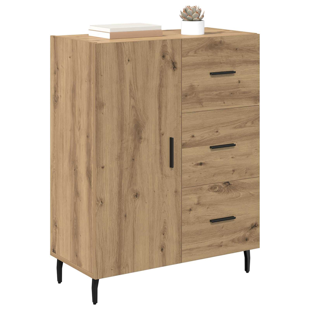 vidaXL Bufet z szufladą Dąb rzemieślniczy 69,5 x 34 x 90 cm