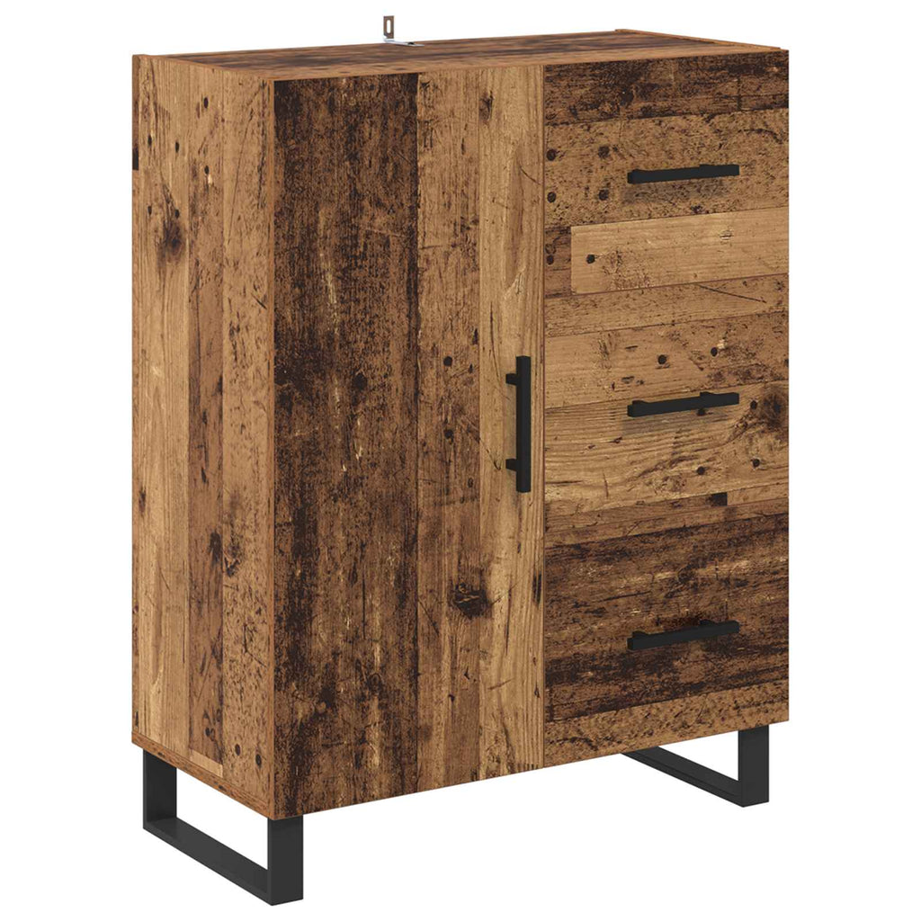vidaXL Bufet z szufladą Stare drewno 69,5 x 34 x 90 cm