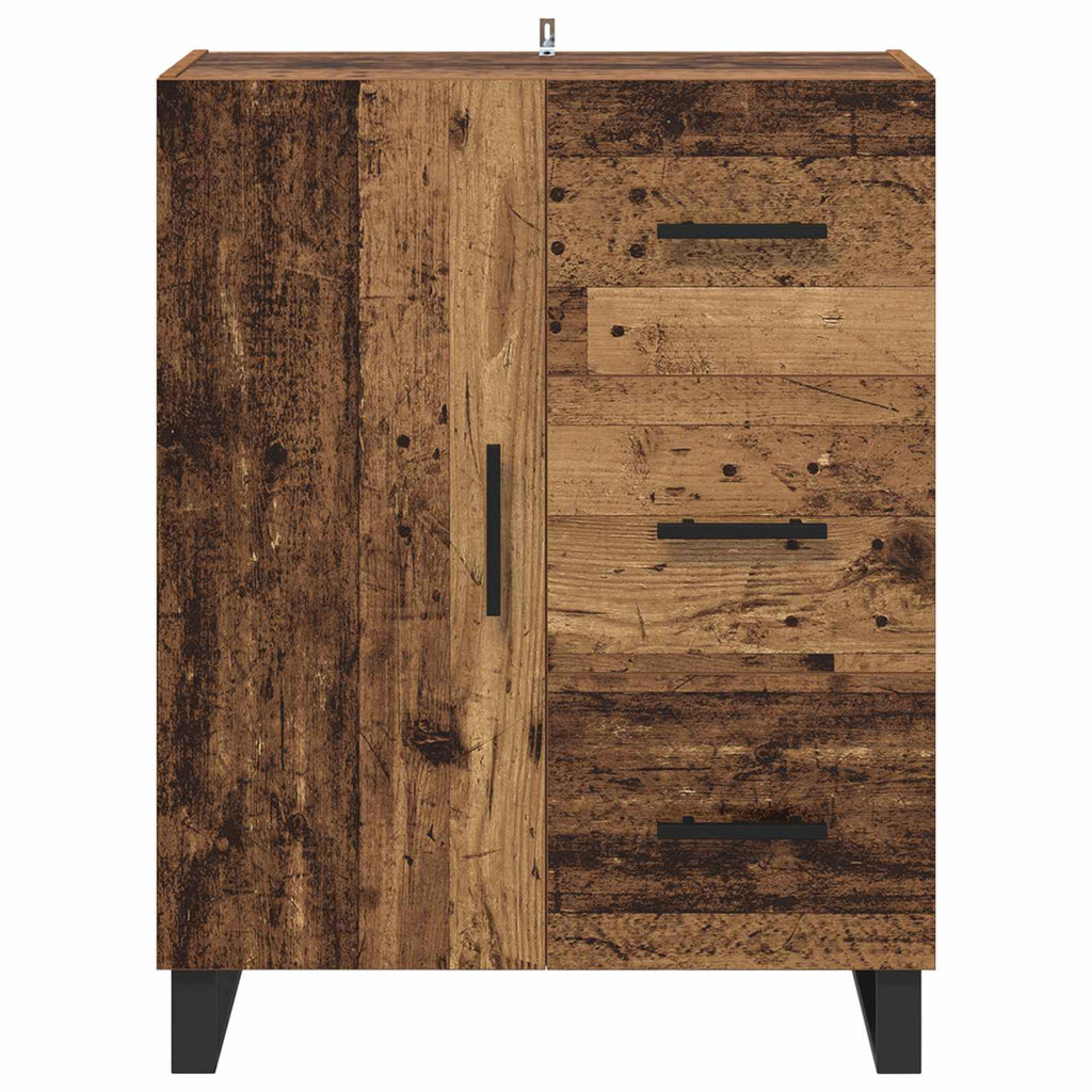 vidaXL Bufet z szufladą Stare drewno 69,5 x 34 x 90 cm