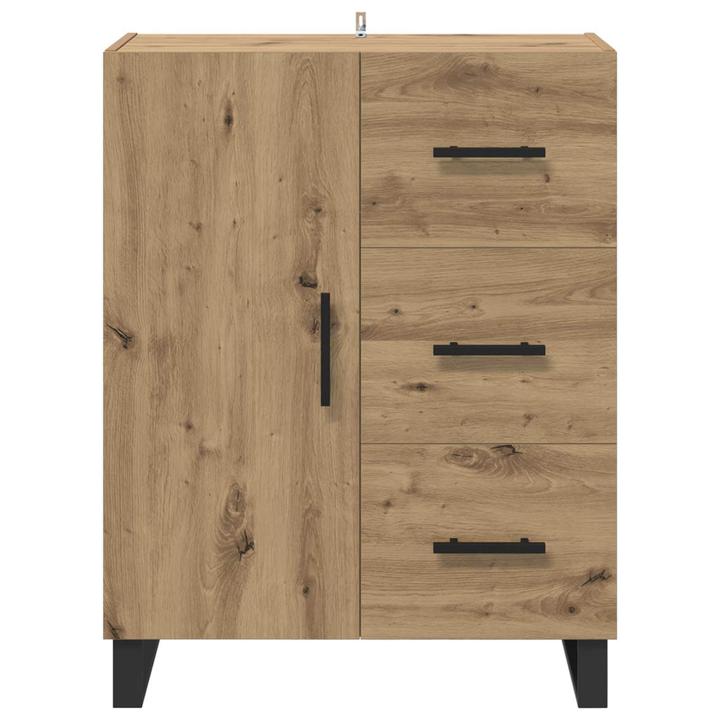 vidaXL Bufet z szufladą Dąb rzemieślniczy 69,5 x 34 x 90 cm