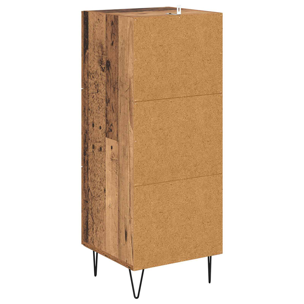 vidaXL Bufet Stare drewno 34 x 34,5 x 90 cm Materiał drewnopochodny