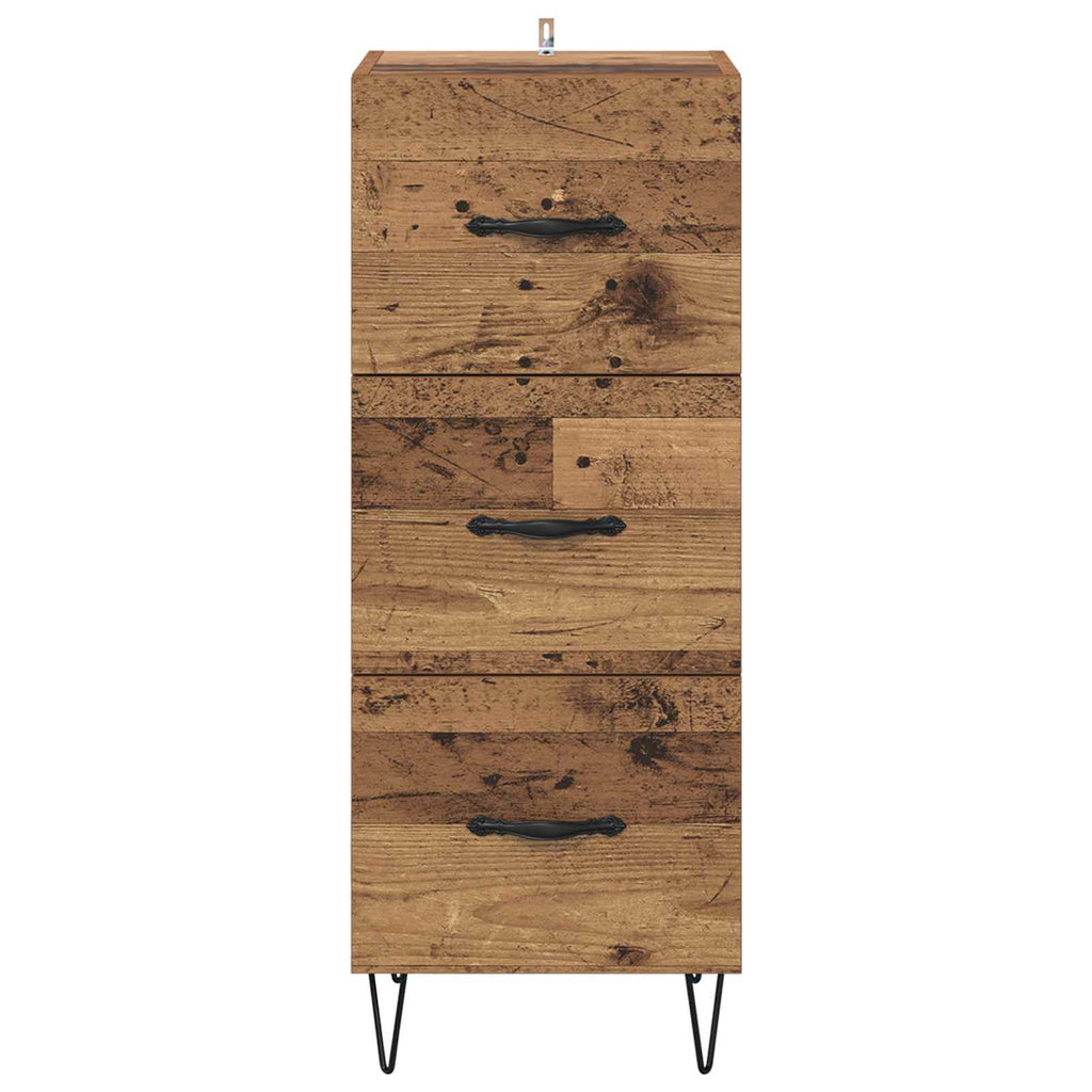 vidaXL Bufet Stare drewno 34 x 34,5 x 90 cm Materiał drewnopochodny