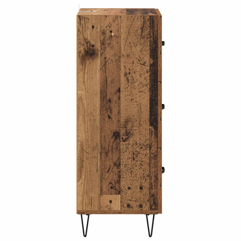vidaXL Bufet Stare drewno 34 x 34,5 x 90 cm Materiał drewnopochodny