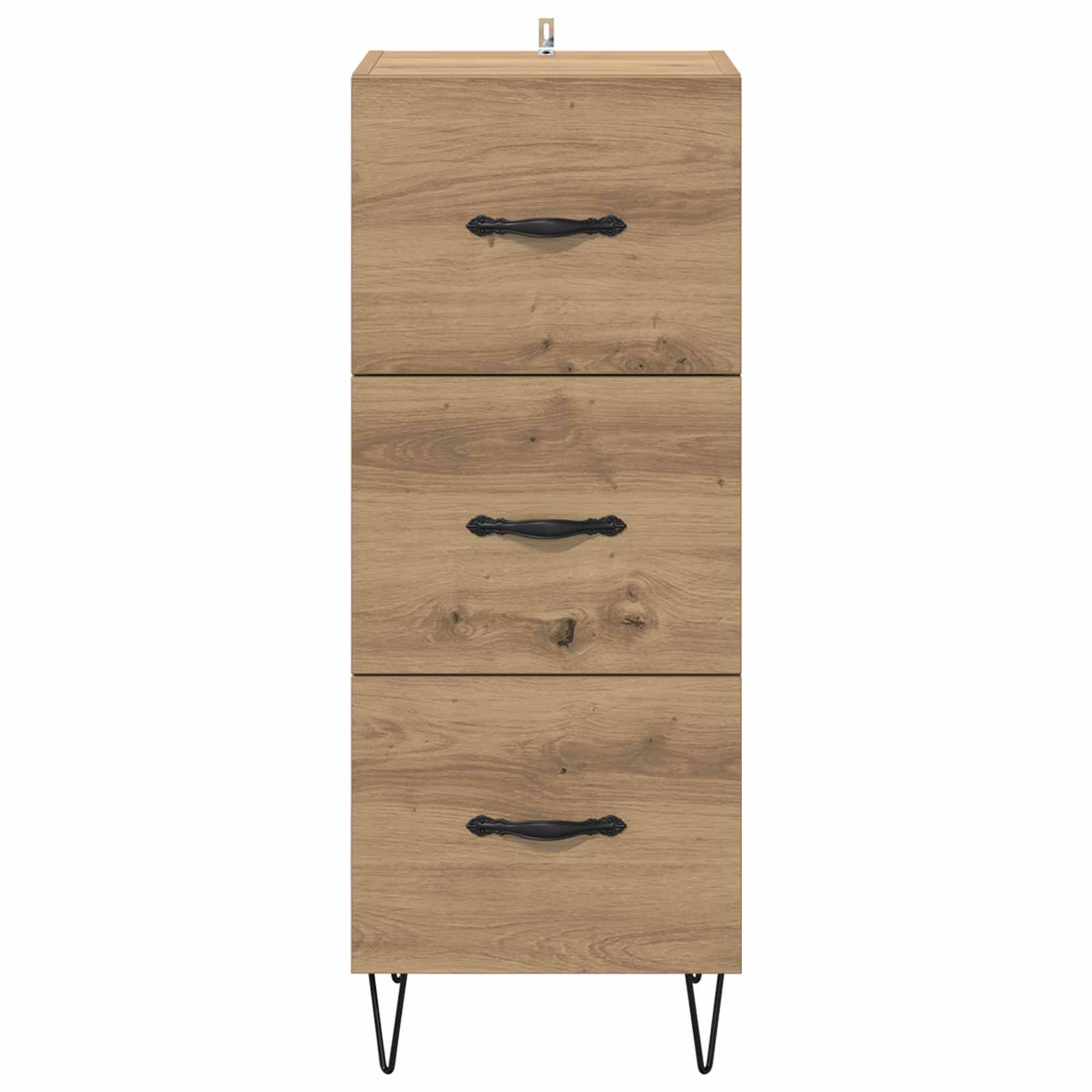 vidaXL Bufet dąb artisan 34 x 34,5 x 90 cm Materiał drewnopochodny