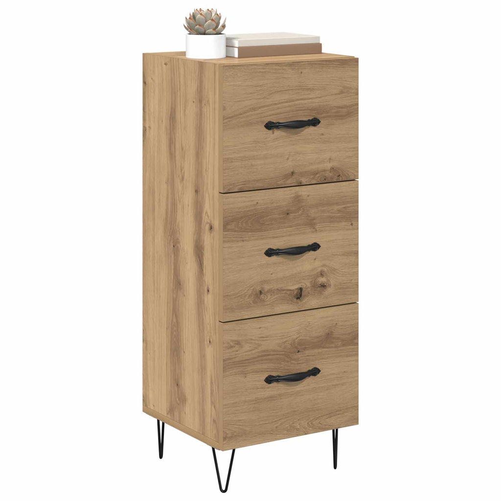 vidaXL Bufet dąb artisan 34 x 34,5 x 90 cm Materiał drewnopochodny