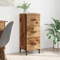 vidaXL Bufet Stare drewno 34,5 x 34 x 90 cm Materiał drewnopochodny