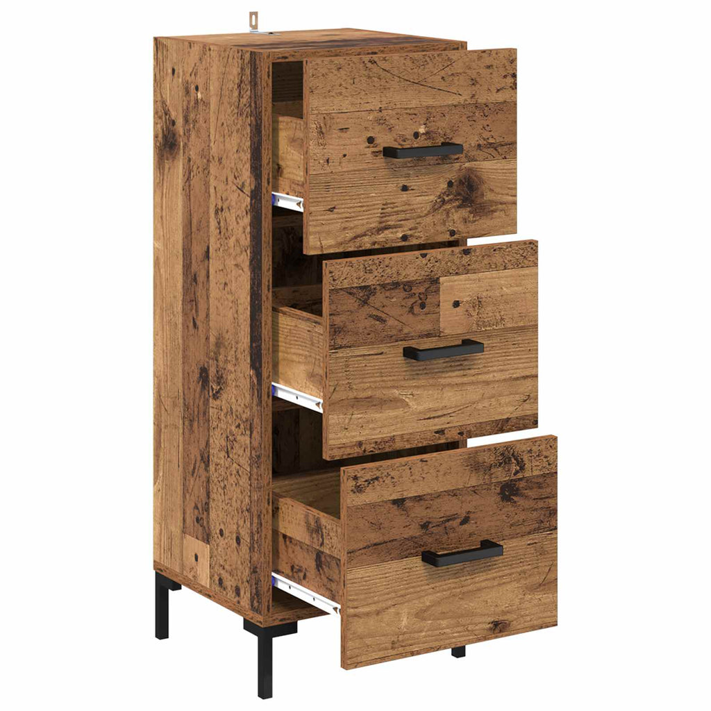 vidaXL Bufet Stare drewno 34,5 x 34 x 90 cm Materiał drewnopochodny