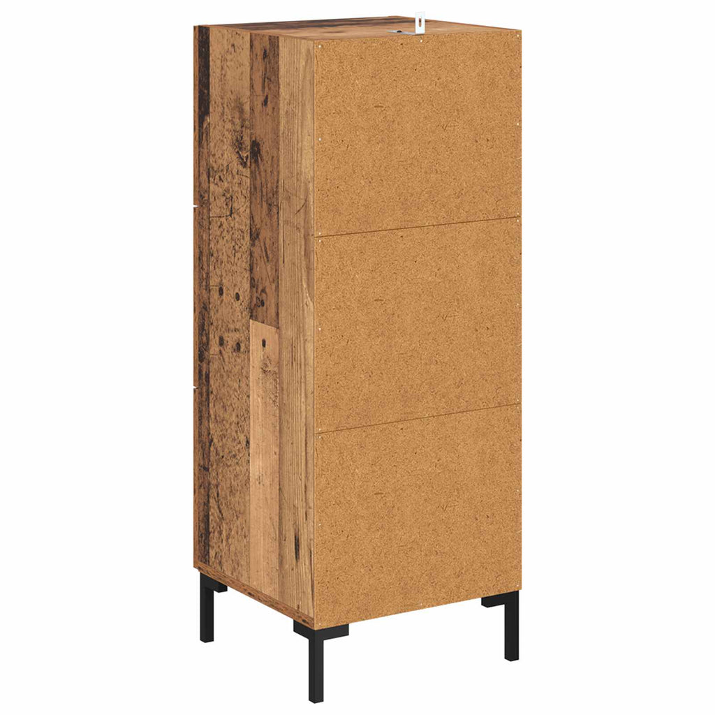 vidaXL Bufet Stare drewno 34,5 x 34 x 90 cm Materiał drewnopochodny