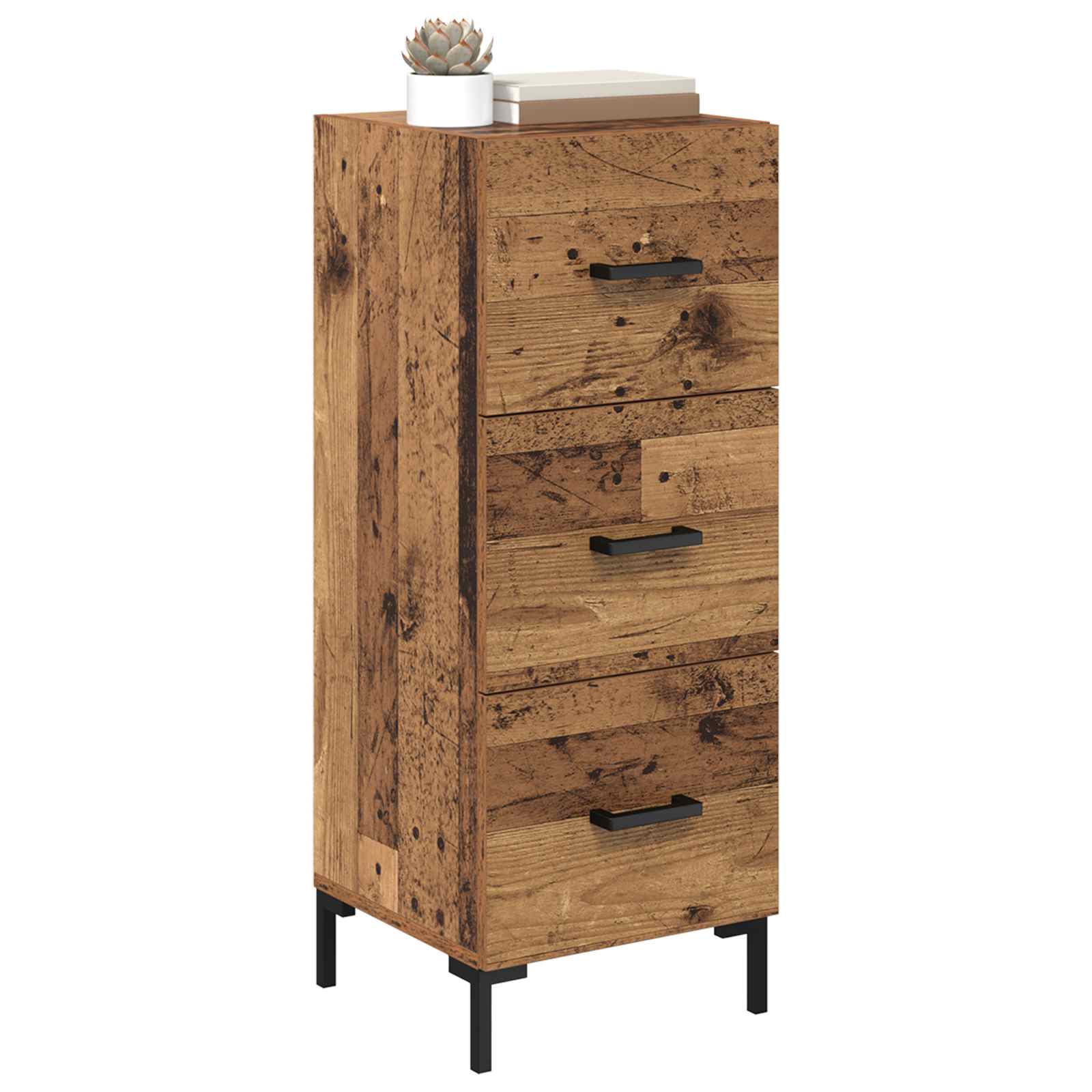 vidaXL Bufet Stare drewno 34,5 x 34 x 90 cm Materiał drewnopochodny
