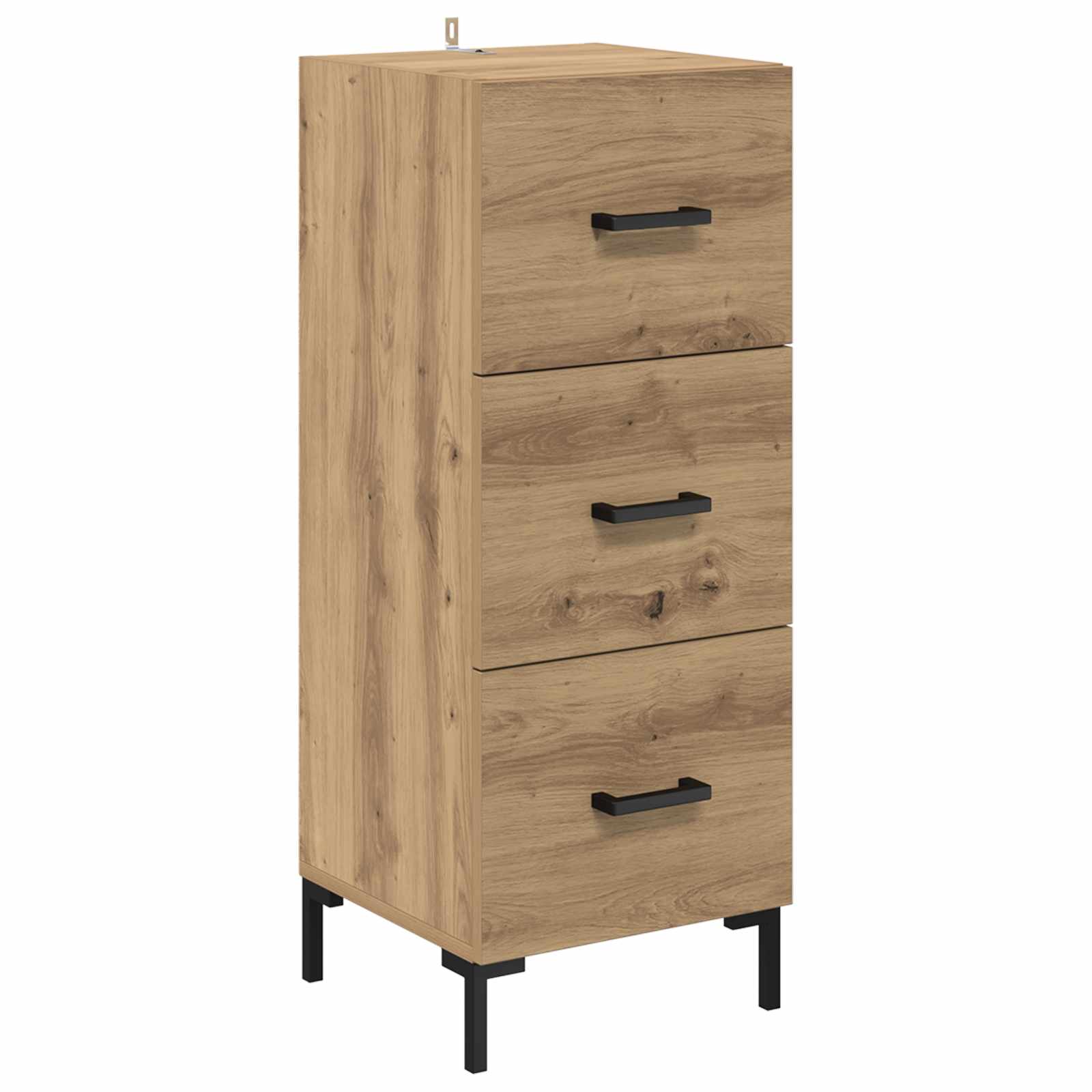 vidaXL Bufet z szufladą Dąb rzemieślniczy 34,5 x 34 x 90 cm