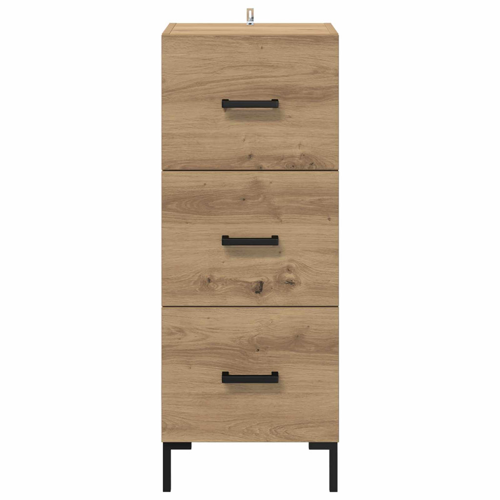 vidaXL Bufet z szufladą Dąb rzemieślniczy 34,5 x 34 x 90 cm