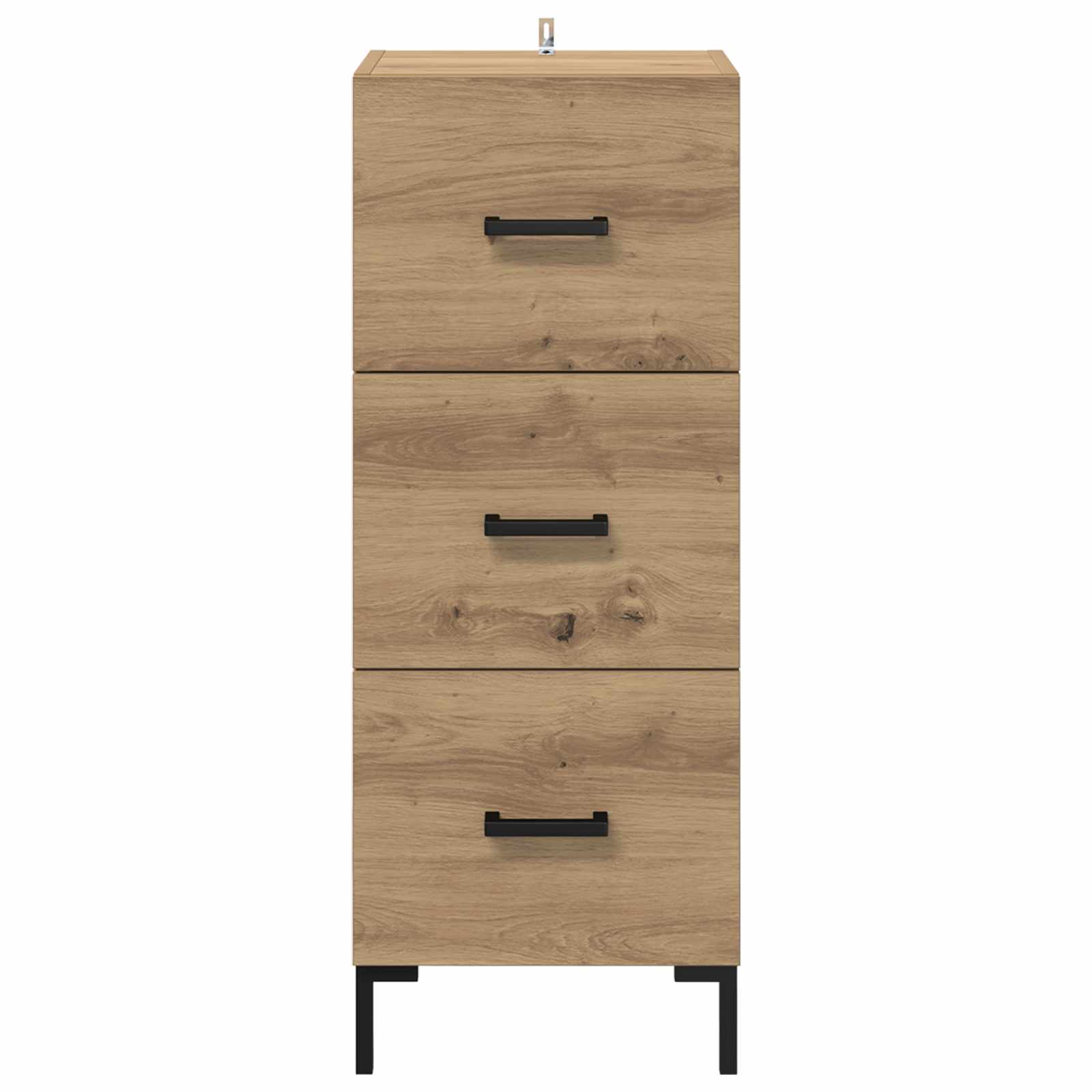 vidaXL Bufet z szufladą Dąb rzemieślniczy 34,5 x 34 x 90 cm