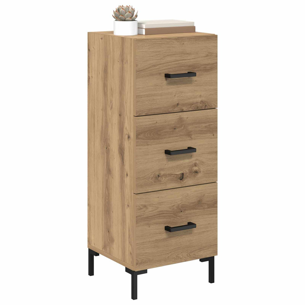 vidaXL Bufet z szufladą Dąb rzemieślniczy 34,5 x 34 x 90 cm