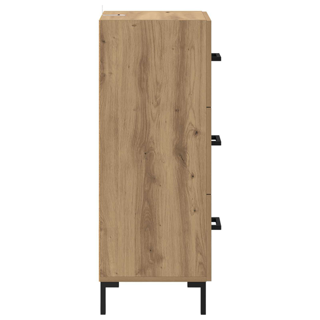 vidaXL Bufet z szufladą Dąb rzemieślniczy 34,5 x 34 x 90 cm