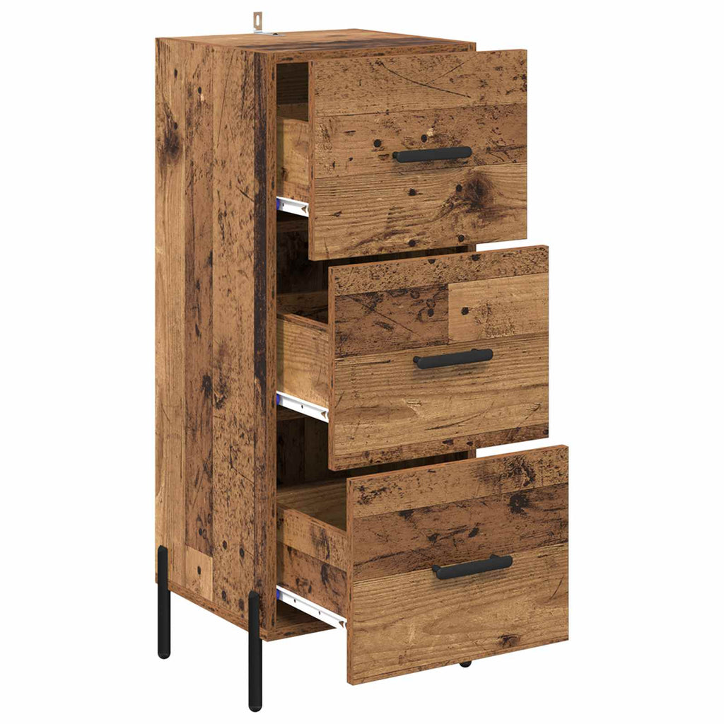 vidaXL Bufet Stare drewno 34 x 34.5 x 90 cm Materiał drewnopochodny