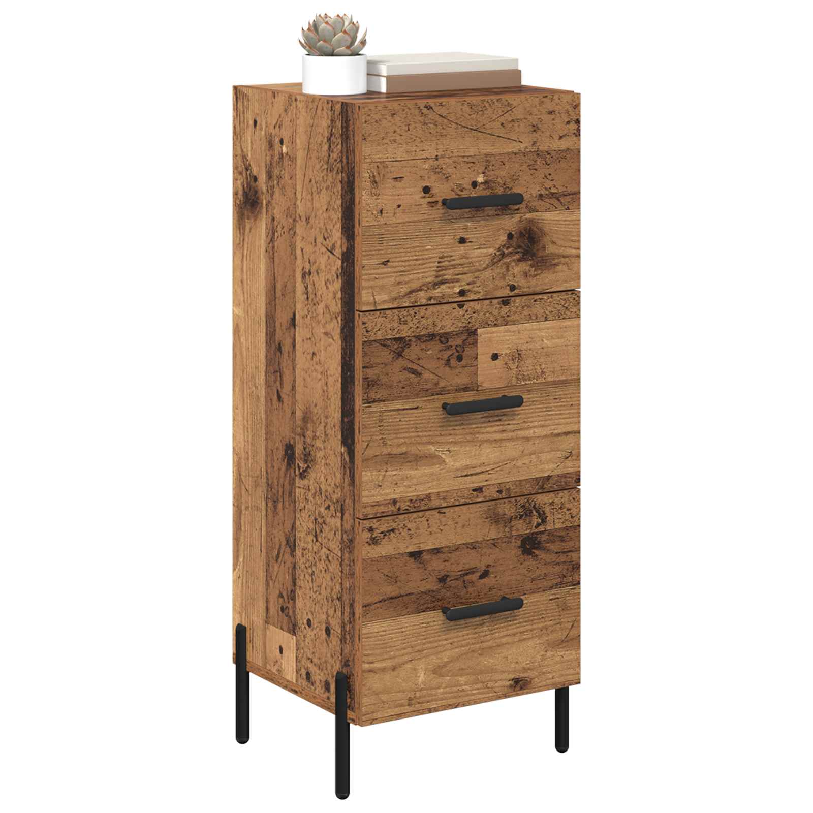 vidaXL Bufet Stare drewno 34 x 34.5 x 90 cm Materiał drewnopochodny