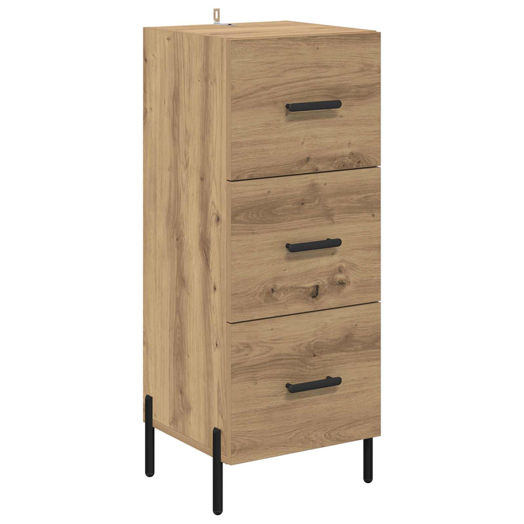vidaXL Bufet dąb artisan 34 x 34.5 x 90 cm Materiał drewnopochodny