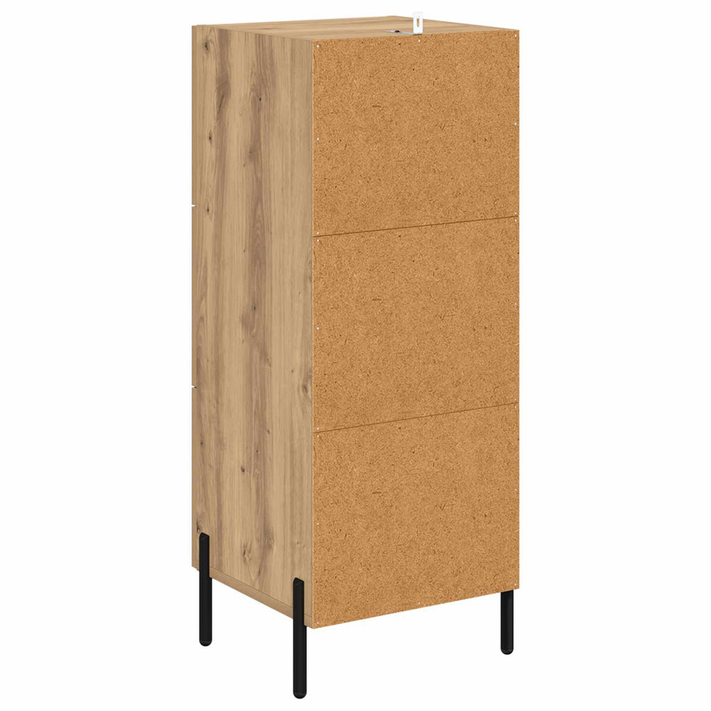 vidaXL Bufet dąb artisan 34 x 34.5 x 90 cm Materiał drewnopochodny