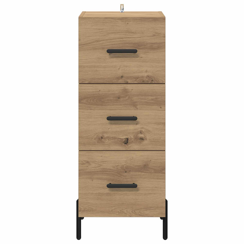 vidaXL Bufet dąb artisan 34 x 34.5 x 90 cm Materiał drewnopochodny