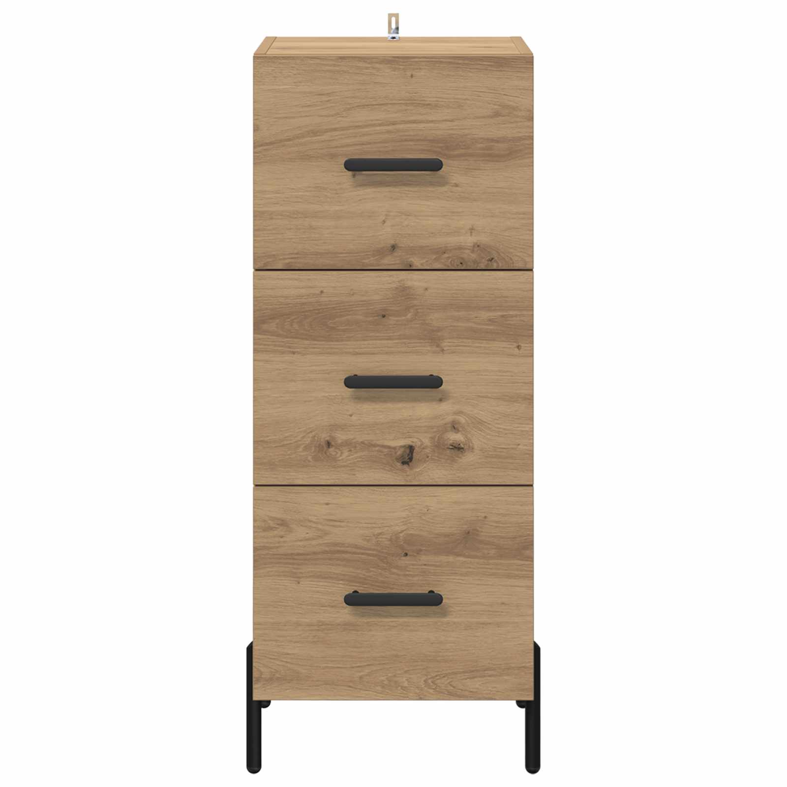 vidaXL Bufet dąb artisan 34 x 34.5 x 90 cm Materiał drewnopochodny
