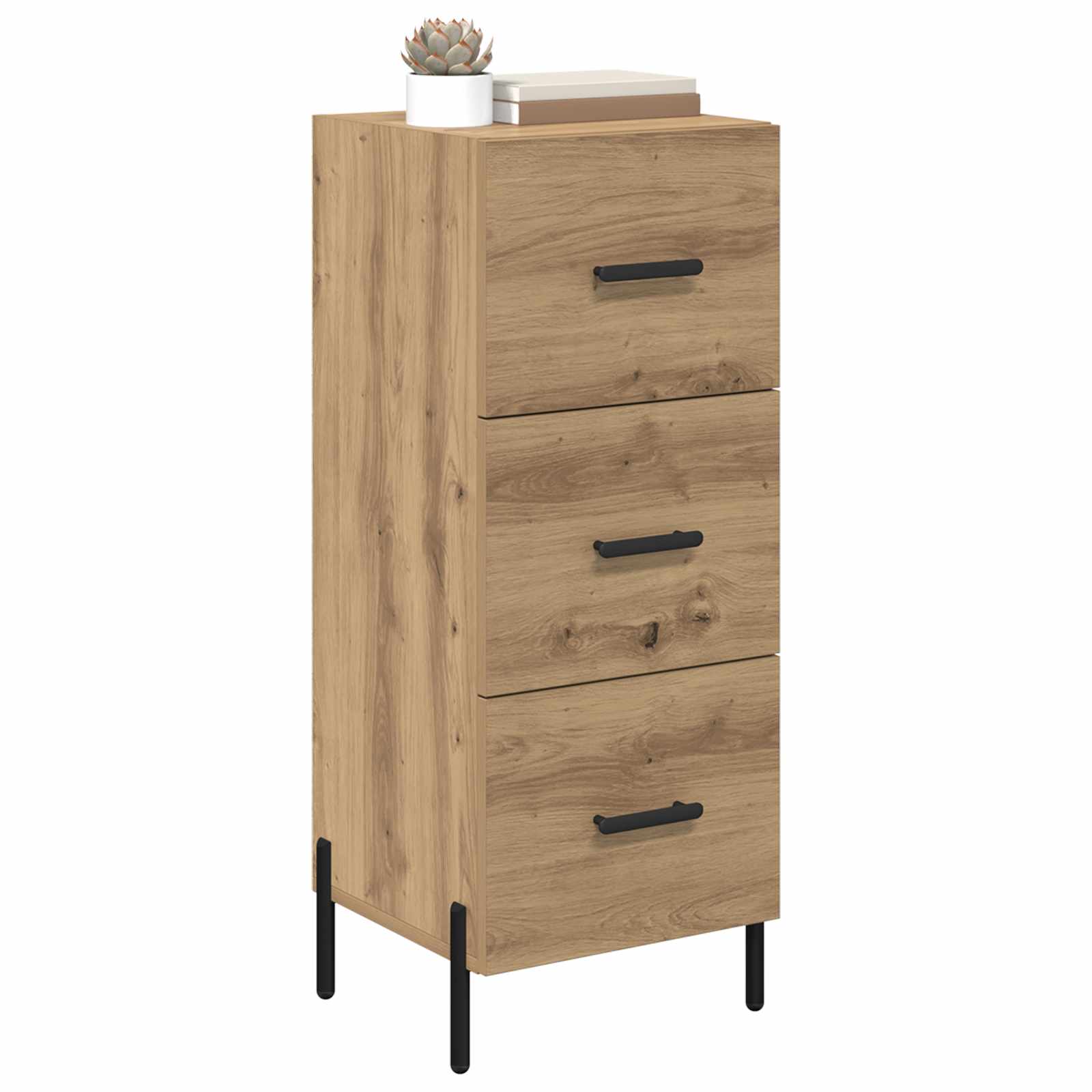 vidaXL Bufet dąb artisan 34 x 34.5 x 90 cm Materiał drewnopochodny