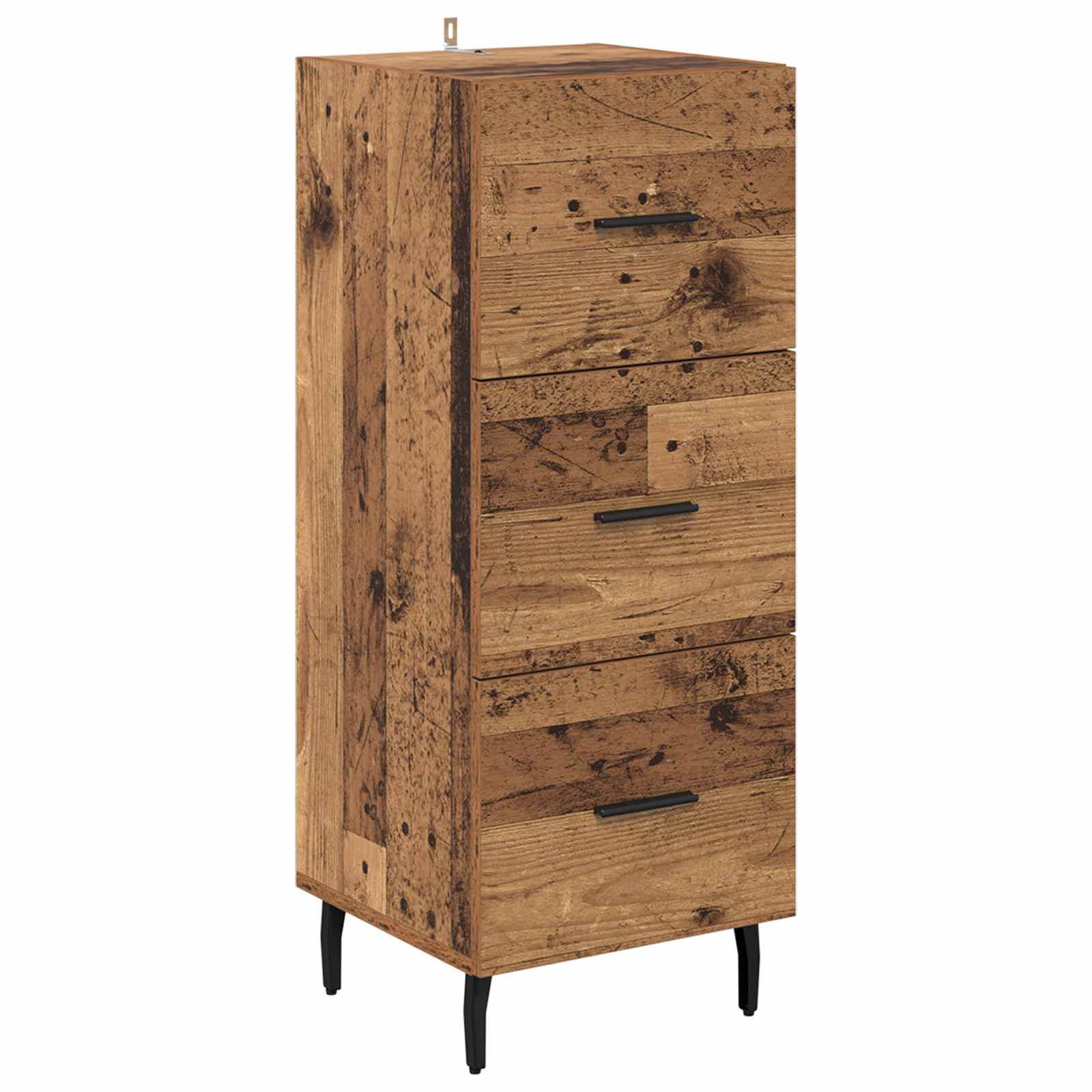 vidaXL Bufet Stare drewno 34 x 34.5 x 90 cm Materiał drewnopochodny