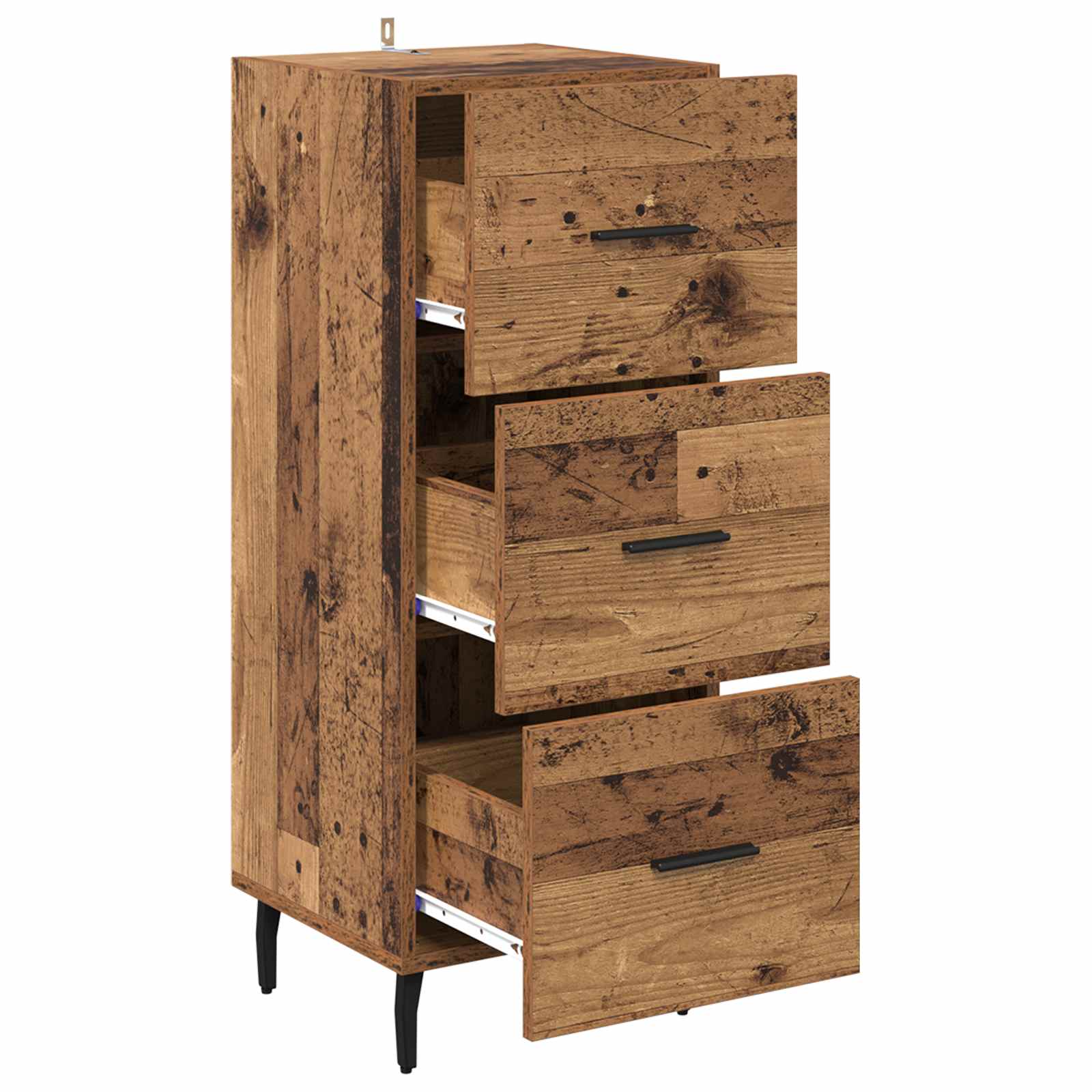 vidaXL Bufet Stare drewno 34 x 34.5 x 90 cm Materiał drewnopochodny