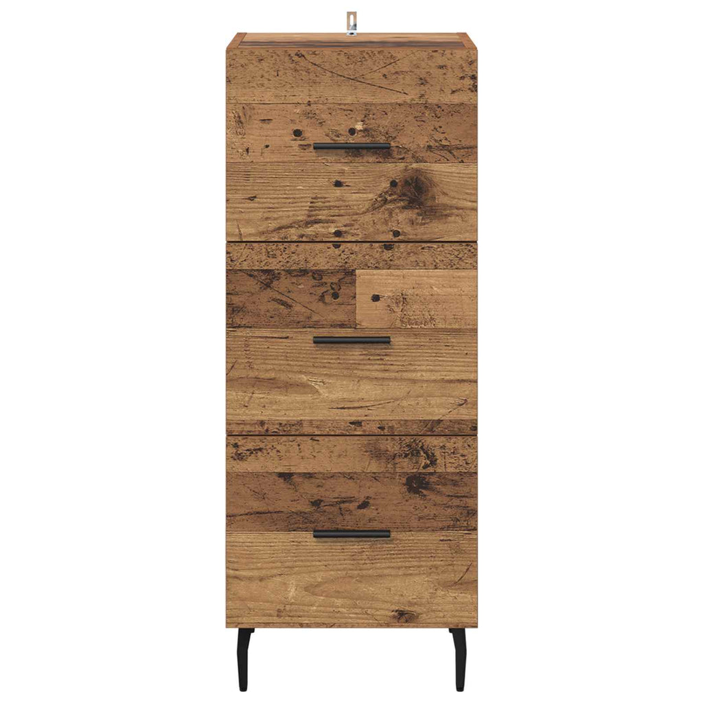 vidaXL Bufet Stare drewno 34 x 34.5 x 90 cm Materiał drewnopochodny