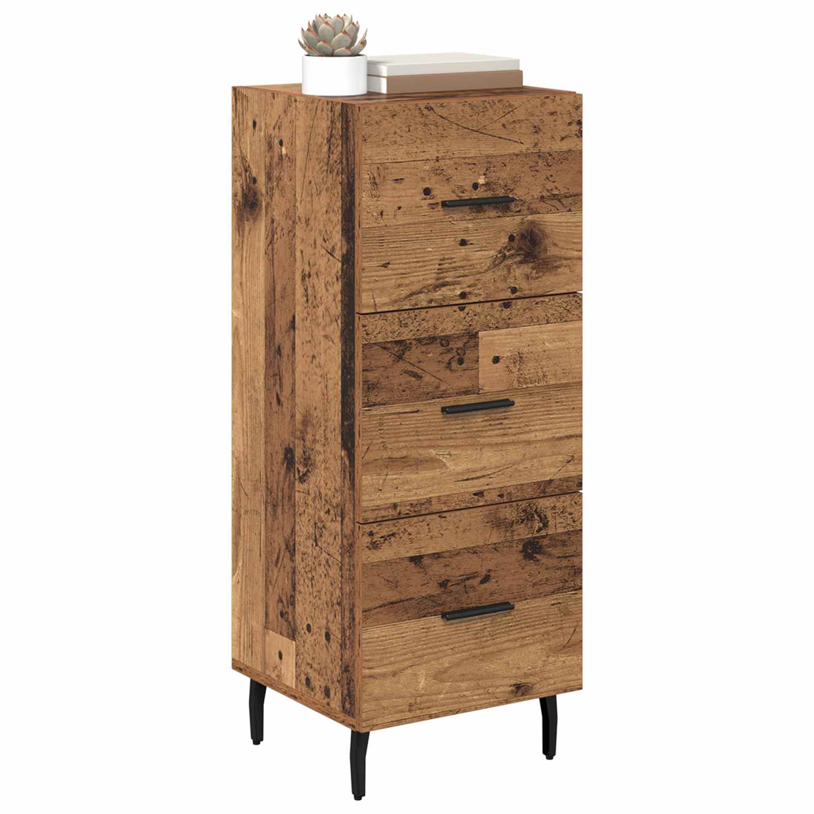 vidaXL Bufet Stare drewno 34 x 34.5 x 90 cm Materiał drewnopochodny