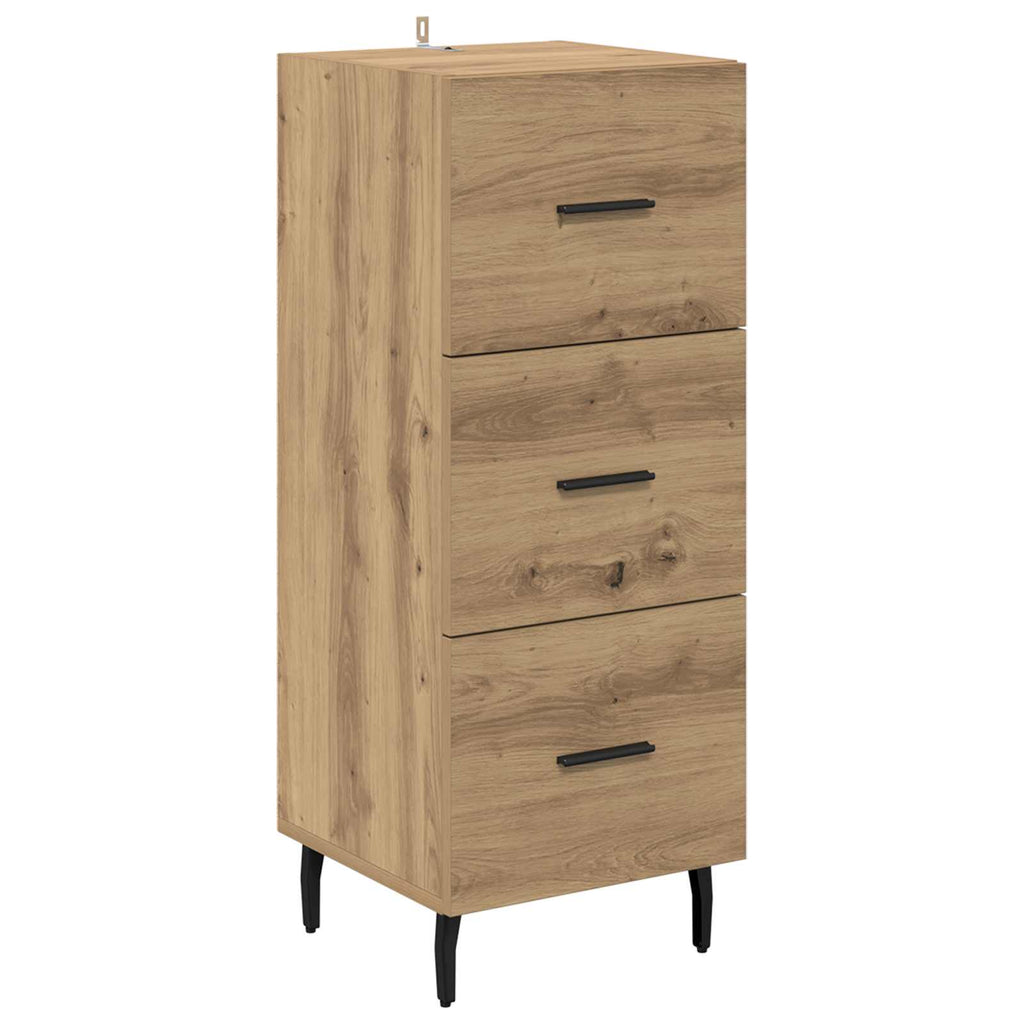 vidaXL Bufet dąb artisan 34 x 34.5 x 90 cm Materiał drewnopochodny