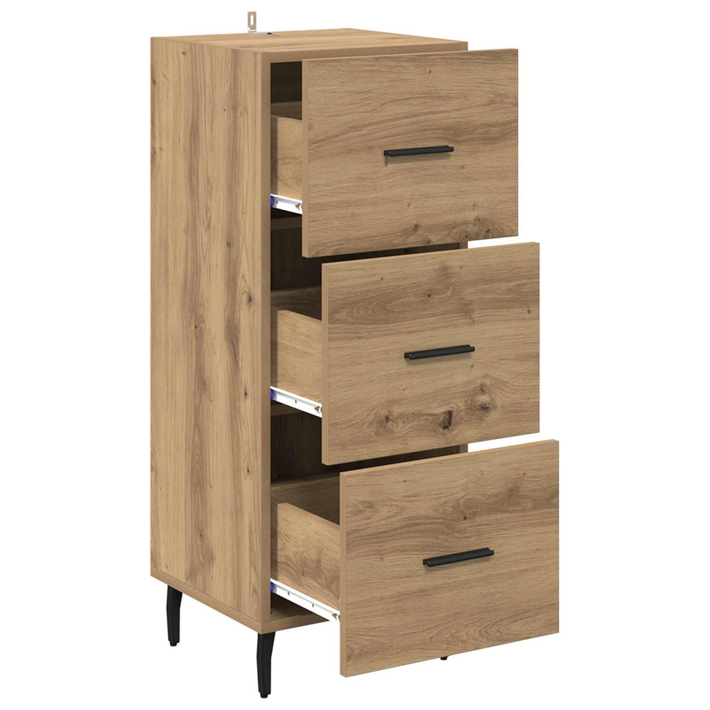 vidaXL Bufet dąb artisan 34 x 34.5 x 90 cm Materiał drewnopochodny