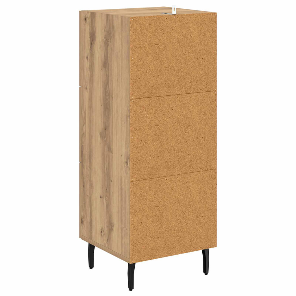 vidaXL Bufet dąb artisan 34 x 34.5 x 90 cm Materiał drewnopochodny