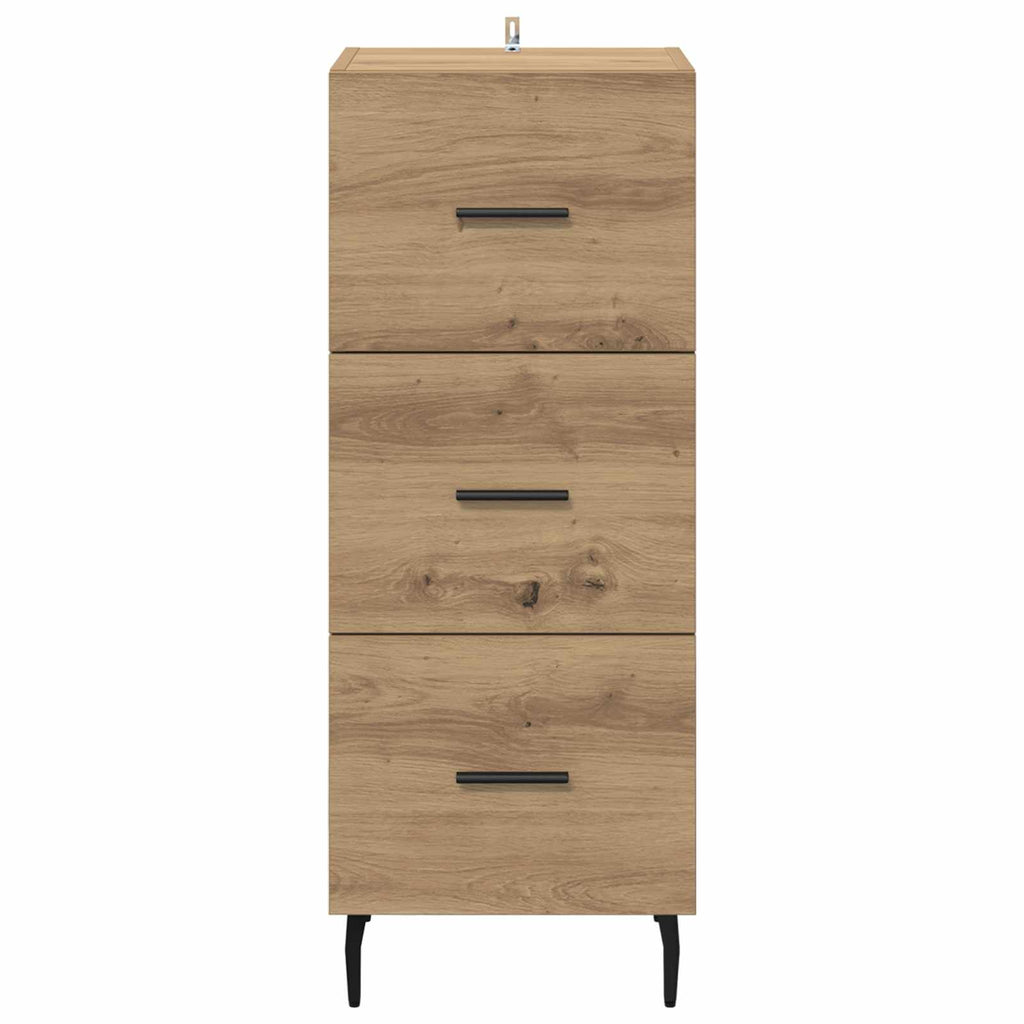 vidaXL Bufet dąb artisan 34 x 34.5 x 90 cm Materiał drewnopochodny