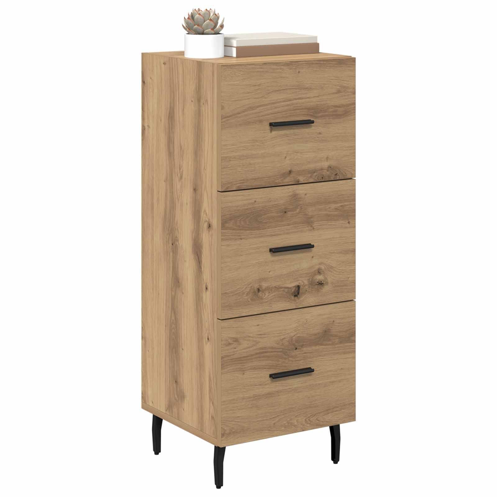 vidaXL Bufet dąb artisan 34 x 34.5 x 90 cm Materiał drewnopochodny