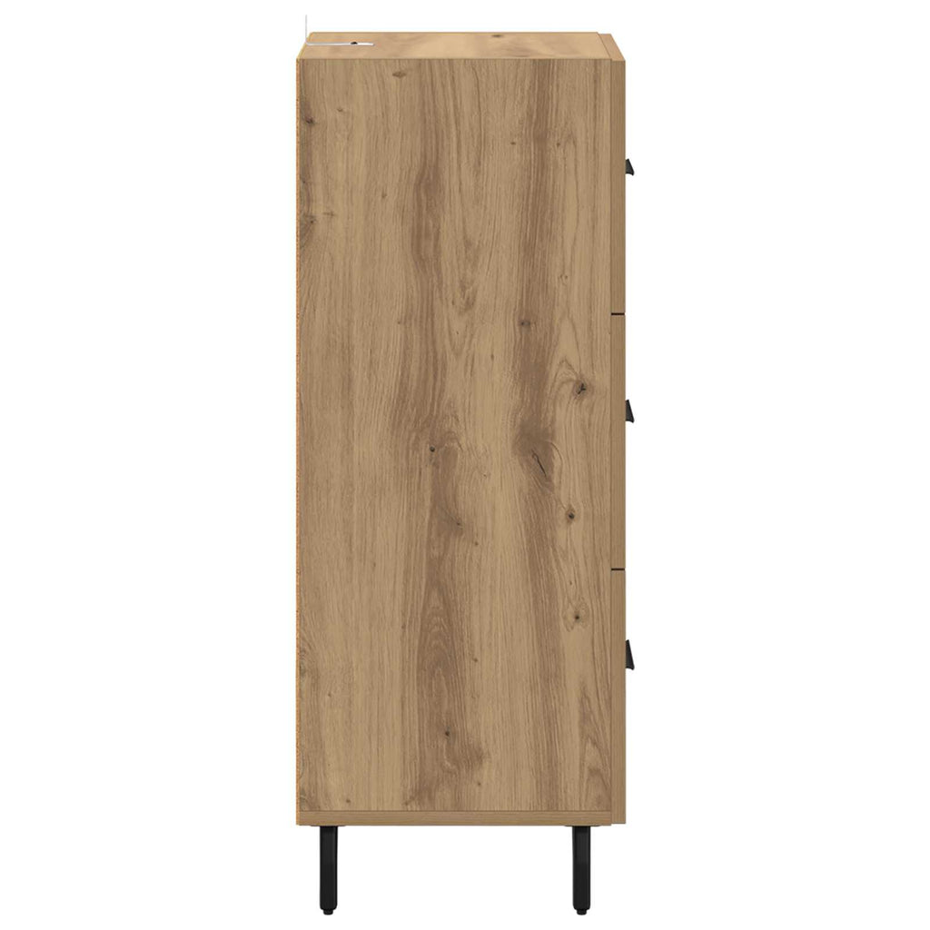 vidaXL Bufet dąb artisan 34 x 34.5 x 90 cm Materiał drewnopochodny