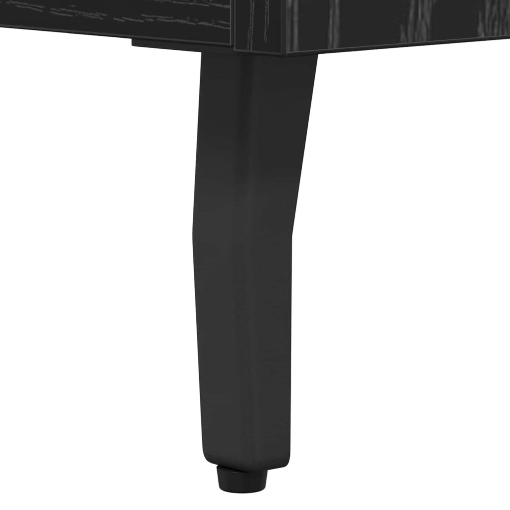 vidaXL Bufet Czarny dąb 34 x 34.5 x 90 cm Materiał drewnopochodny