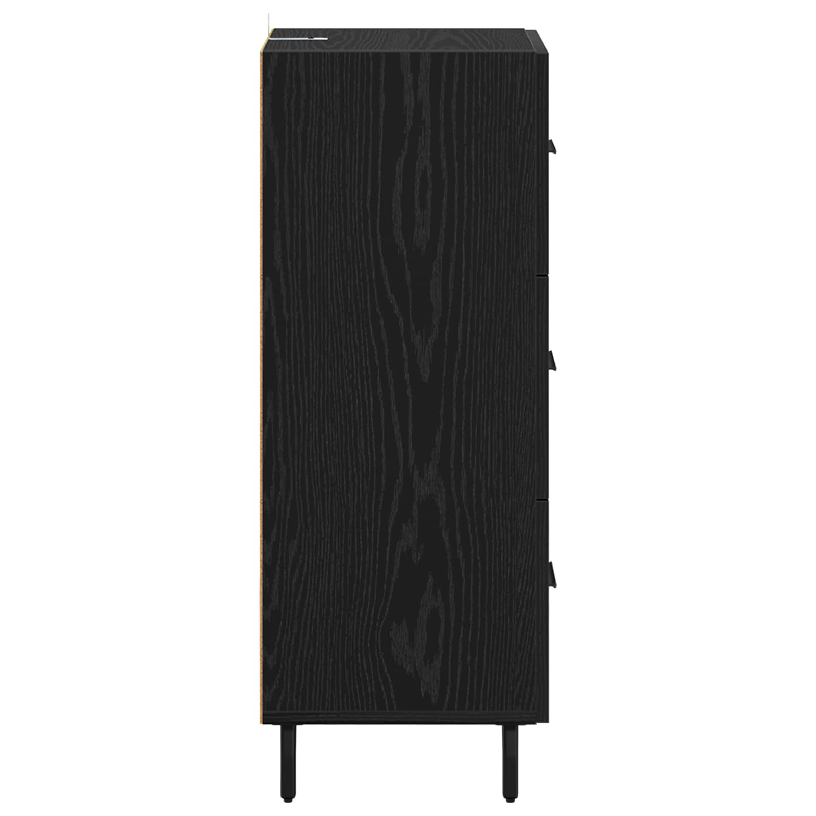 vidaXL Bufet Czarny dąb 34 x 34.5 x 90 cm Materiał drewnopochodny