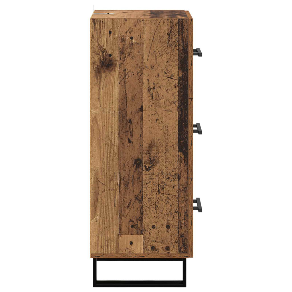 vidaXL Bufet z szufladą Stare drewno 34,5 x 34 x 90 cm